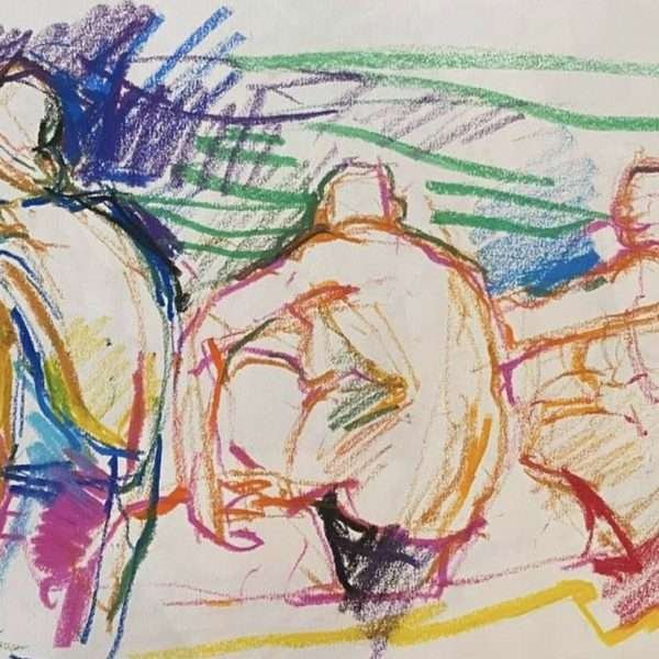 Bathers and Lines 1