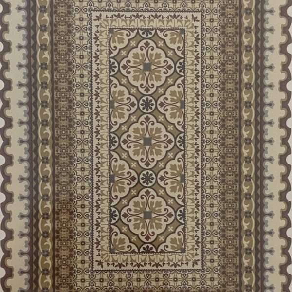 Tile Carpet in Ochres 51/200 framed