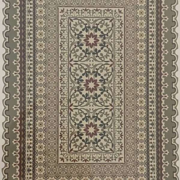 Tile Carpet in Greens 51/200 framed