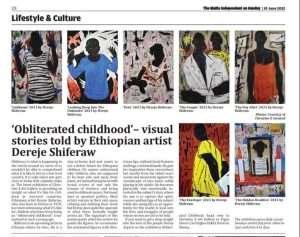'Obliterated Childhood- Visual Stories told by Ethiopian artist Dereje Shiferaw 19 June 2022