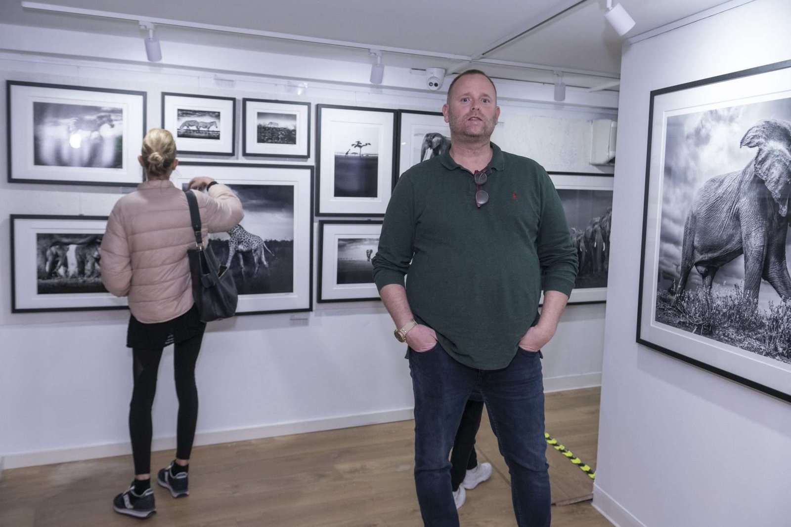 Johan Siggesson in the foreground of his 'AFRICA: Land of Icons'