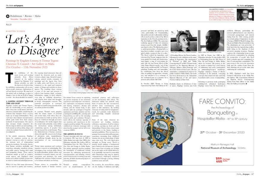 Lets agree to disagree bu Karsten Xuereb on Artpaper