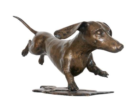 Smooth Haired Dachshund by Amelia Saint George