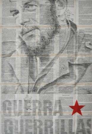 Raising a revolutioary- Che Guevera. Image courtesy of the artist
