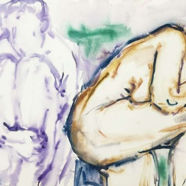 'Waiting by Olaug Vethal. Image: Courtesy of the artist's son, Carl Eric Brinkmann Vethal.