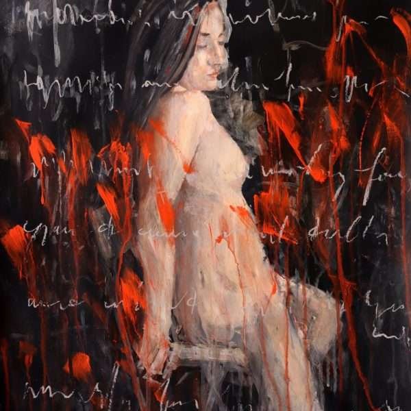 Study: Nude Sitting by Rupert Cefai. Image courtesy of the artist