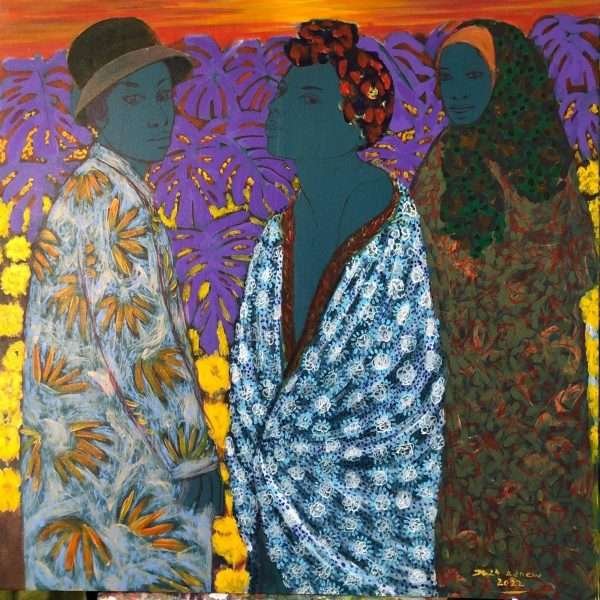 Onlooking Women by Dawit Adnew. Image Courtesy of the artist