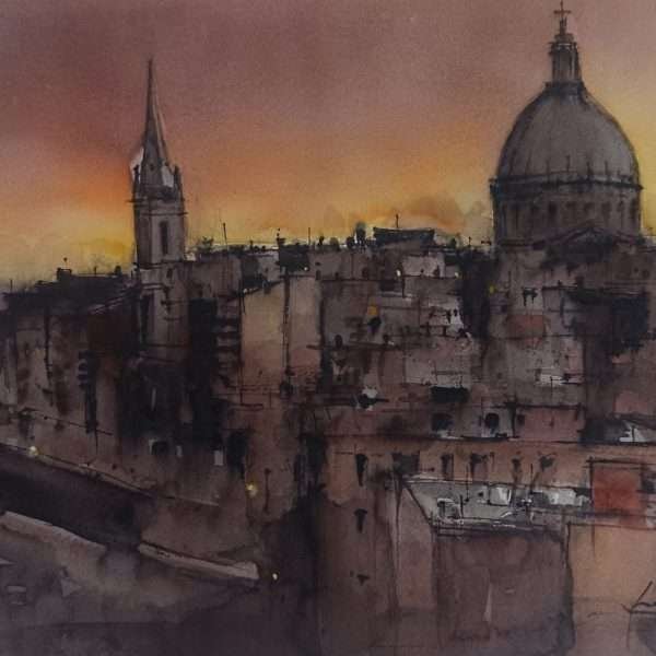 Valletta From Above (2025) by Svetislav Martinovic