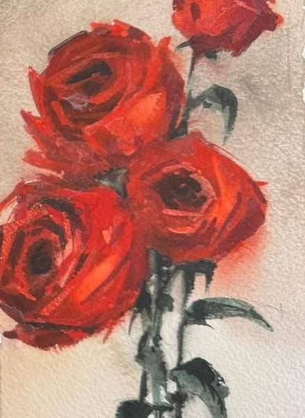 Red Roses 1 by Svetislav Martinovic
