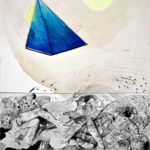 This a painting called L'orsa maggiore 3 by Valentina Basietti. This painting forms part of a triptych.